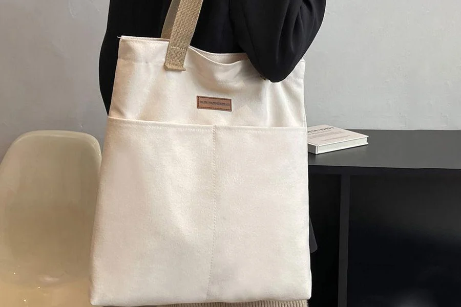 Large Canvas Tote Bag for Women