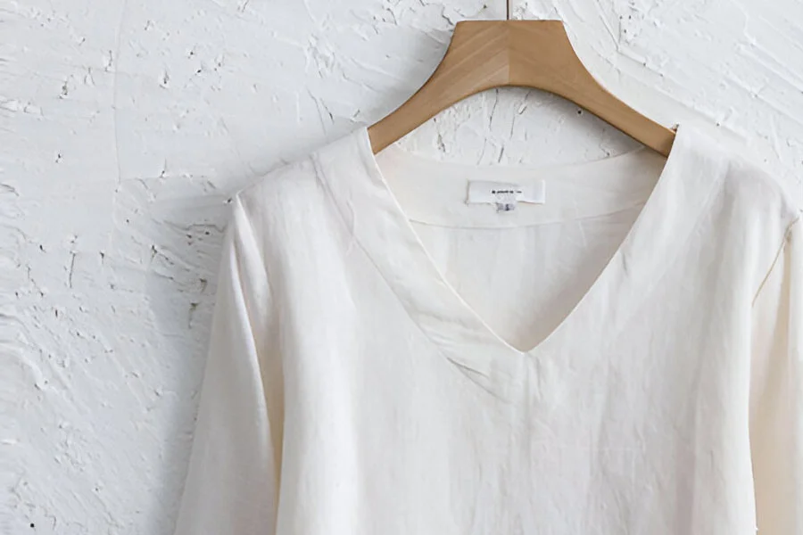 Loose Fit Vintage Linen Top